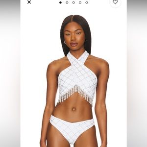 x REVOLVE Jessica Bikini Top in White
